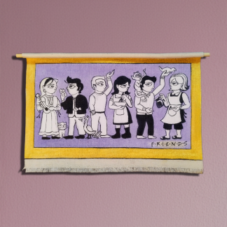 1000245236 Phad inspired- Friends- Medium scroll