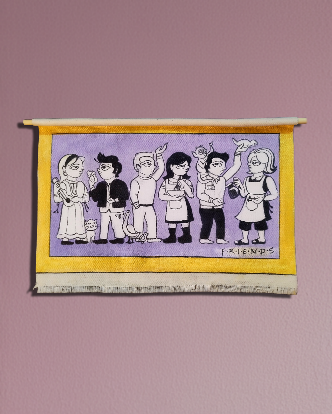 Phad inspired- Friends- Medium scroll