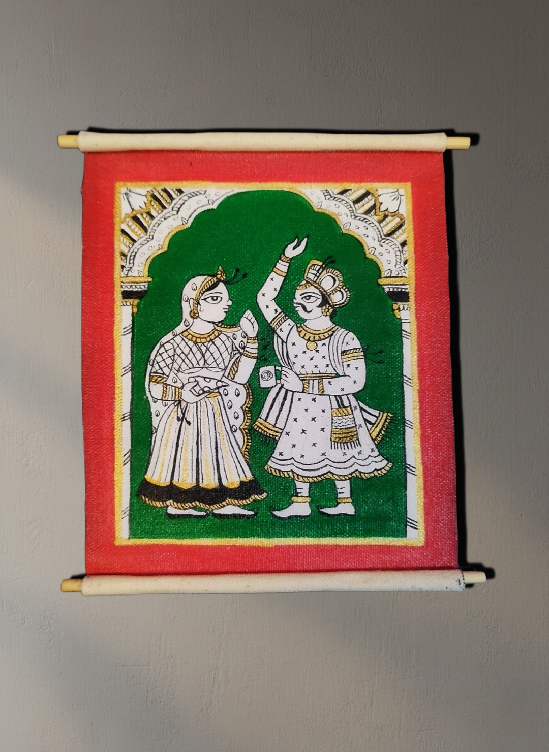 Phad inspired- Pizza and coffee- Small scroll