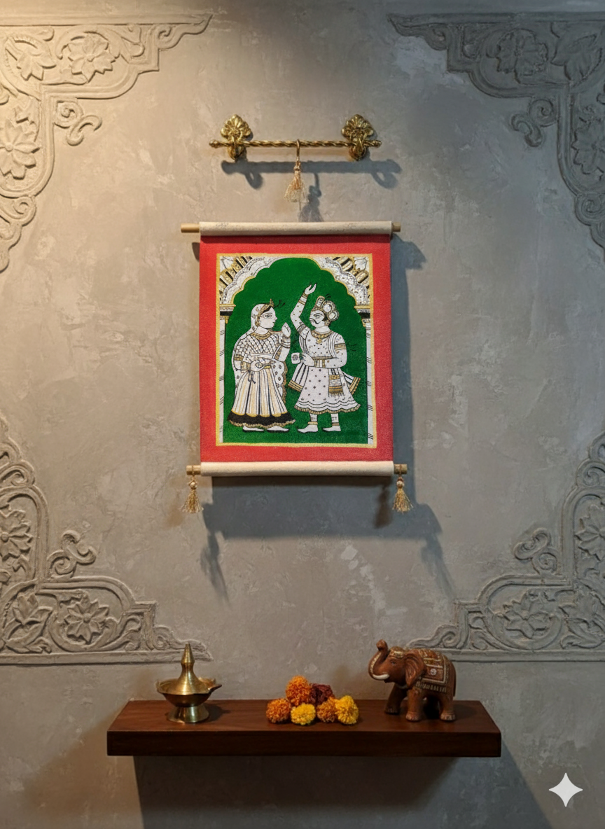 Phad inspired- Pizza and coffee- Small scroll - Image 2