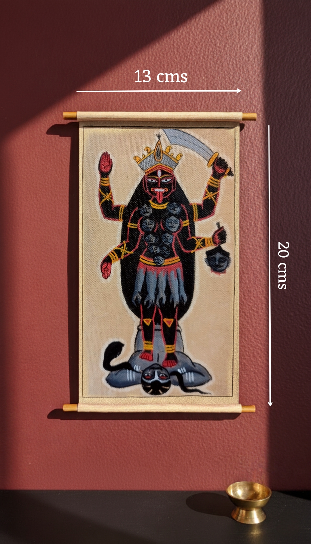Kalighat inspired- Maa Kali- Small scroll - Image 3