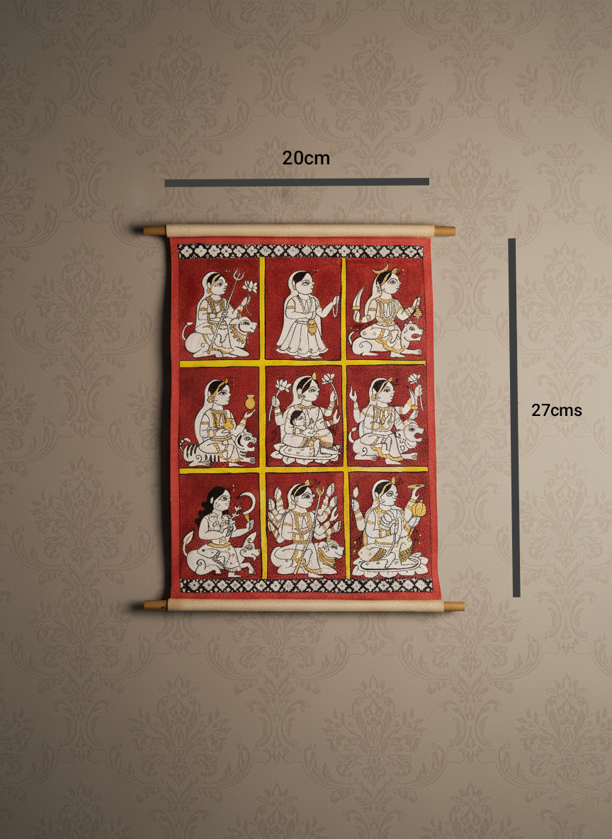 Phad inspired- Medium scroll- Navdurga - Image 4