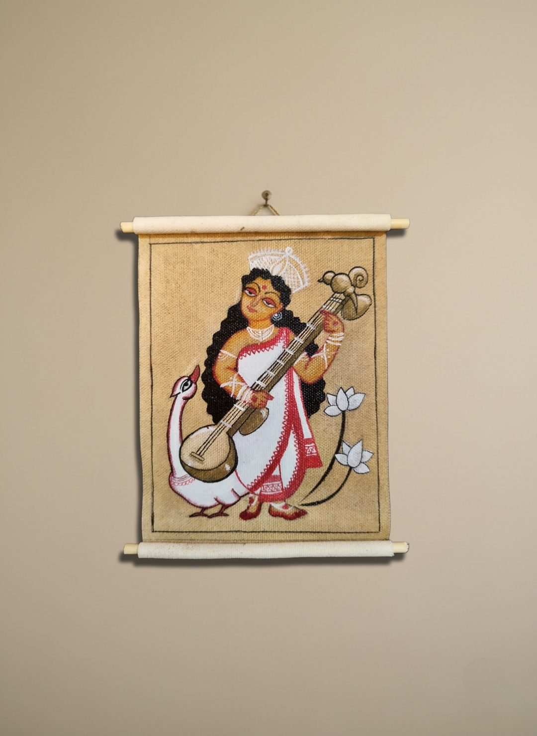 Kalighat inspired- Saraswati- Mini