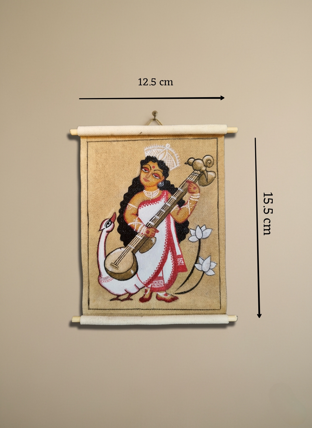 Kalighat inspired- Saraswati- Mini - Image 3