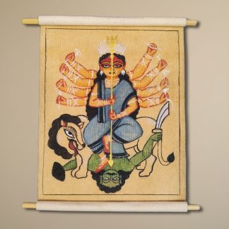 Picsart_25-09-28_03-47-25-009 Kalighat inspired- Maa Durga- Mini