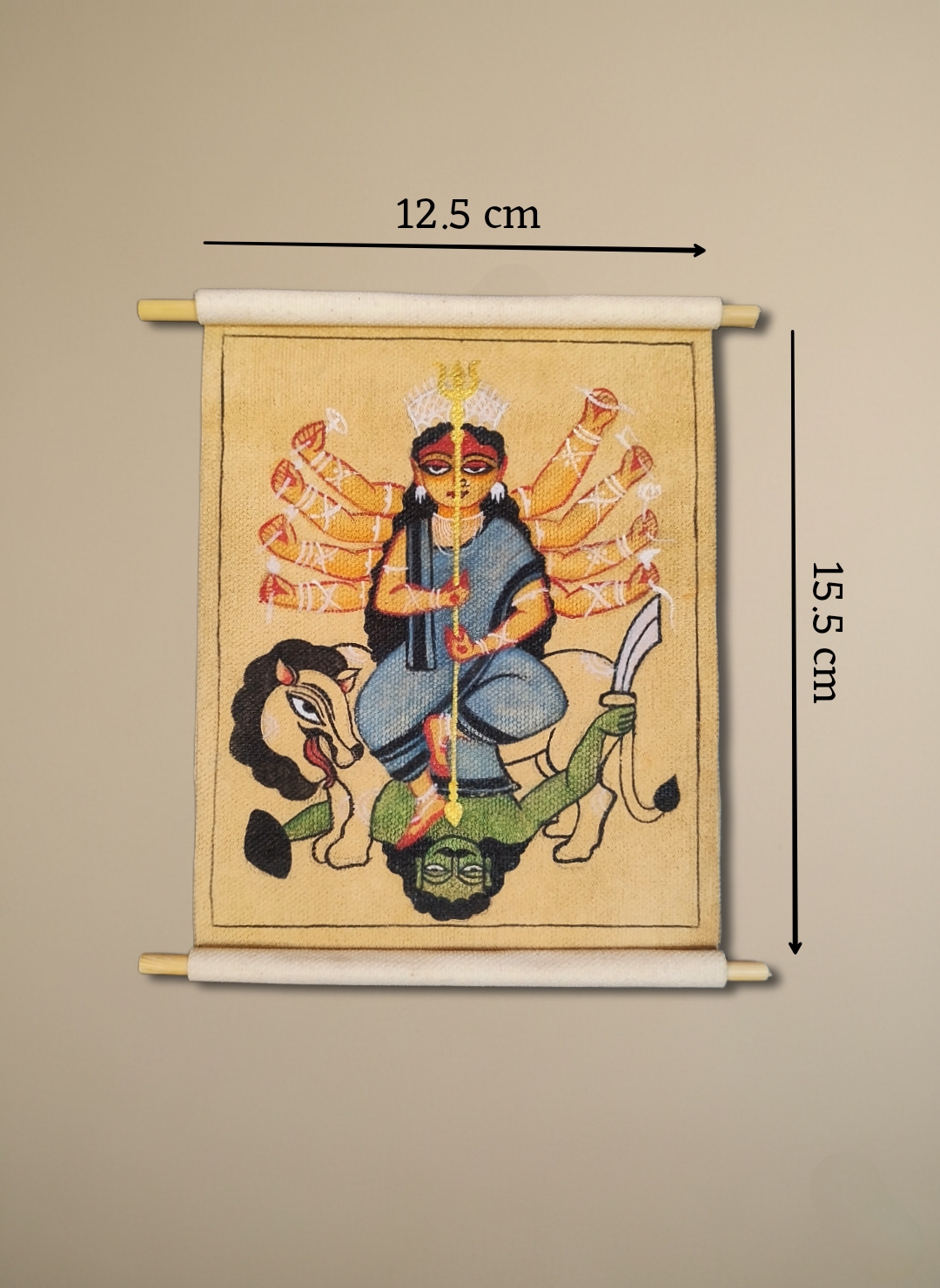 Kalighat inspired- Maa Durga- Mini - Image 3