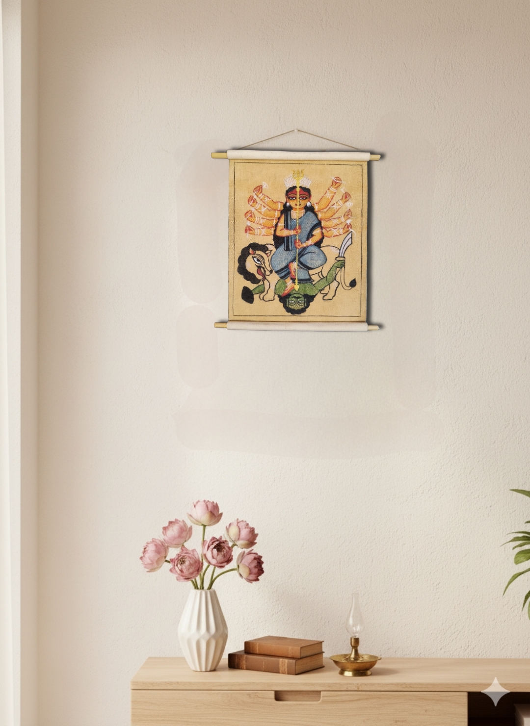 Kalighat inspired- Maa Durga- Mini - Image 2