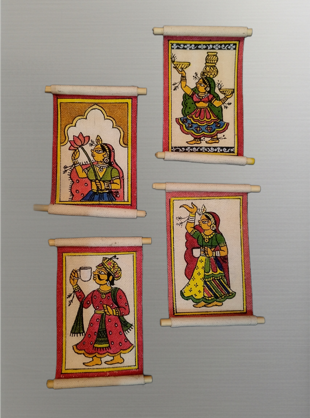 Fridge magnets - Phad inspired mini scrolls